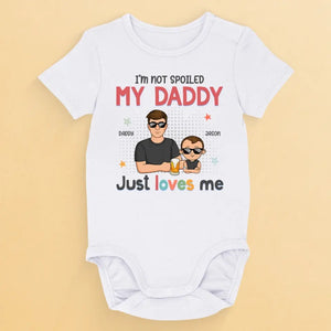 J'ai autant de chance que possible - Body bébé personnalisé en famille - Cadeau pour la fête des pères, baby shower, premier papa
