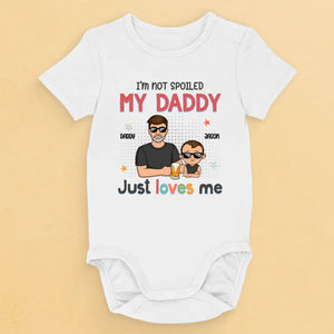 J'ai autant de chance que possible - Body bébé personnalisé en famille - Cadeau pour la fête des pères, baby shower, premier papa