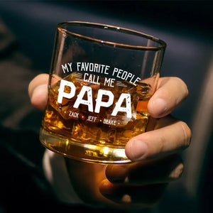 Papa a besoin de whisky - Verre à whisky personnalisé pour la famille - Cadeau pour papa et grand-père