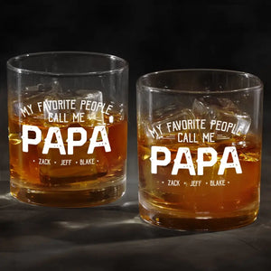 Papa a besoin de whisky - Verre à whisky personnalisé pour la famille - Cadeau pour papa et grand-père