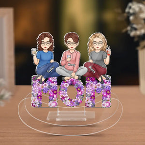 Le plus grand trésor de maman - Support à secousses personnalisé en acrylique pour la famille - Cadeau pour maman, grand-mère