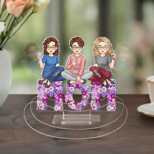 Le plus grand trésor de maman - Support à secousses personnalisé en acrylique pour la famille - Cadeau pour maman, grand-mère