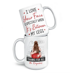 Votre sourire me fait sourire - Tasse personnalisée pour couple - Cadeau pour mari et femme, anniversaire