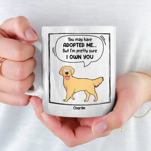 Vous m'avez peut-être adopté - Tasse personnalisée pour chien et chat - Cadeau pour les propriétaires d'animaux et les amoureux des animaux