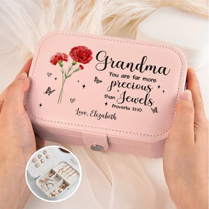 Nous t'avons aimé toute notre vie - Coffret à bijoux personnalisé pour famille - Cadeau pour maman, grand-mère