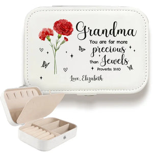 Nous t'avons aimé toute notre vie - Coffret à bijoux personnalisé pour famille - Cadeau pour maman, grand-mère