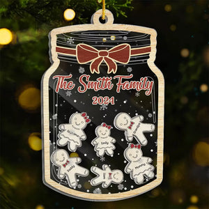 Les biscuits de Noël résument bien ma famille - Décoration de Noël personnalisée à 3 étages - Cadeau de Noël pour les membres de la famille