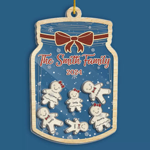 Les biscuits de Noël résument bien ma famille - Décoration de Noël personnalisée à 3 étages - Cadeau de Noël pour les membres de la famille