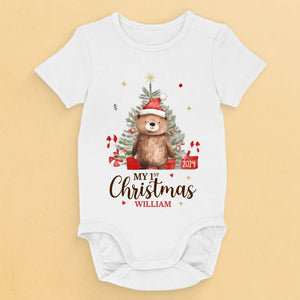 Comme un bébé ours, plein de câlins et de curiosité - Body bébé personnalisé pour la famille - Cadeau de Noël pour bébé, enfants, nouveau-né