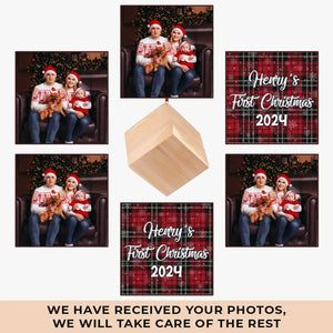 Photo personnalisée : le début de nombreux moments magiques - Ornement en bois personnalisé pour la famille - Cadeau de Noël pour bébé, enfant et nouveau-né