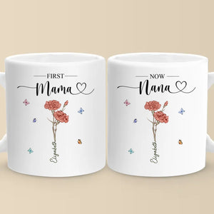 D'abord maman, maintenant grand-mère - Tasse personnalisée familiale - Cadeau de Noël pour maman, grand-mère