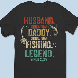 With Dad, Every Fishing Trip Is A Big Adventure - Family Personalized Custom Unisex T-shirt, Premium T-shirt, Hoodie - Gift For Dad, Fishing Lovers, Fishermen