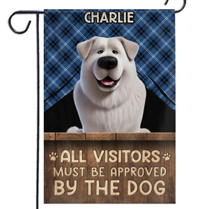 Remue plus, aboie moins ! Drapeau personnalisé pour chien ! Cadeau pour propriétaires et amoureux des animaux