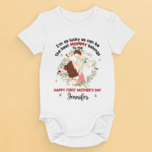 La meilleure maman du monde - Body bébé personnalisé pour toute la famille - Cadeau de fête des mères, de baby shower, pour une première maman