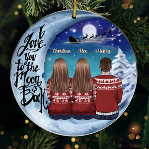 A Nana's Love Is Forever And Always - Family Personalized Custom Ornament - Acrylic Custom Shaped - Christmas Gift For Grandma, Grandkids