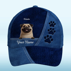 Pattes levées, tête haute ! Casquette personnalisée pour chien, imprimé intégral, classique ! Cadeau pour la fête des pères, pour les propriétaires d'animaux et les amoureux des animaux.
