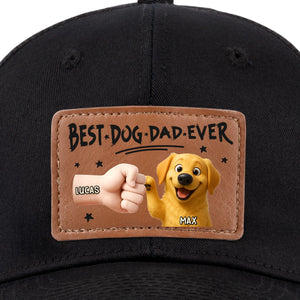 Chapeau en cuir personnalisé pour chien - Cadeau pour la fête des pères, pour les propriétaires d'animaux et les amoureux des animaux