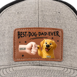 Chapeau en cuir personnalisé pour chien - Cadeau pour la fête des pères, pour les propriétaires d'animaux et les amoureux des animaux