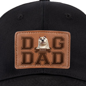 Chapeau en cuir personnalisé pour chien, fourrure, papa ! Cadeau pour la fête des pères, pour les propriétaires d'animaux et les amoureux des animaux.