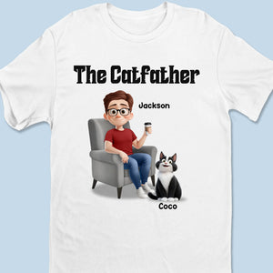 Votre fée du caca quotidien frappe à nouveau - T-shirt unisexe personnalisé pour chien et chat, t-shirt premium, sweat à capuche - Fête des Pères, cadeau pour papa, propriétaires d'animaux, amoureux des animaux