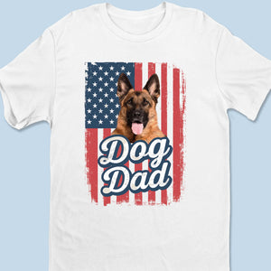 T-shirt personnalisé avec photo « La maison est là où se trouve mon chien » - T-shirt unisexe personnalisé pour chien, t-shirt premium, sweat à capuche - Fête des pères, cadeau pour papa, propriétaires d'animaux, amoureux des animaux