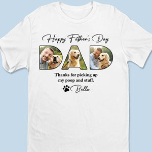 T-shirt unisexe personnalisé avec photo « La vie est meilleure avec toi, papa » - T-shirt premium, sweat à capuche - Fête des pères, cadeau pour papa, propriétaires d'animaux, amoureux des animaux