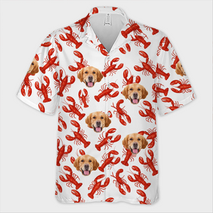 T-shirt hawaïen unisexe personnalisé avec photo « La vie est meilleure avec des griffes et des pattes » pour chien et chat - Cadeau de vacances d'été, cadeau pour propriétaires d'animaux et amoureux des animaux
