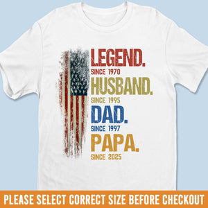 Construit sur l'amour et l'héritage - T-shirt unisexe personnalisé pour la famille, t-shirt premium, sweat à capuche - Fête des pères, cadeau pour papa, grand-père