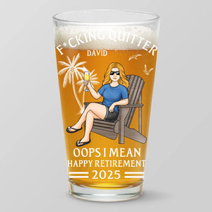 Paix à toi, tueur de productivité ! Verre à bière personnalisé pour collègue ! Cadeau de remerciement et de départ à la retraite pour collègues, collègues de travail et collègues.