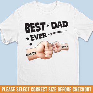 Best Dad In The Galaxy - Family Personalized Custom Unisex T-shirt, Premium T-shirt, Hoodie - Father's Day, Gift For Dad, Grandpa