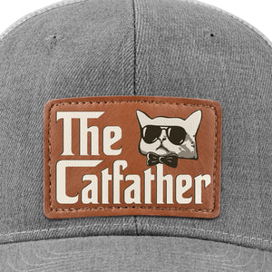 Chapeau en cuir – Cadeaux d'anniversaire pour les amoureux des chats et les papas de chats – The Catfather