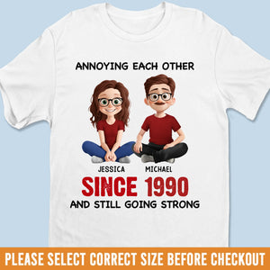 T-shirt unisexe personnalisé, t-shirt premium, sweat à capuche - Cadeaux d'anniversaire de mariage personnalisés pour mari et femme, lui et elle - Partenaires dans le crime depuis toujours