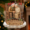 Custom Wood Ornament - Personalized Anniversary Christmas Wedding Gifts For Husband And Wife, Him And Her - Love Grows With The Years