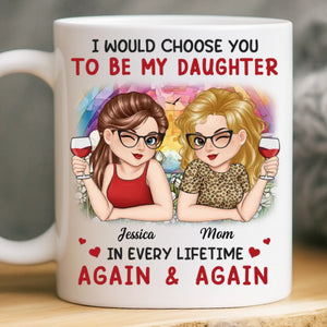 Custom Mug - Personalized Birthday Gifts For Mom, Daughter - A Daughter Love Lasts Forever