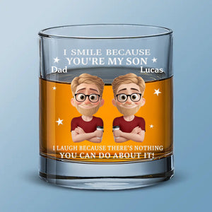 Custom Whiskey Glass - Personalized Birthday Gifts For Mom, Dad, Son - Raised With Pride