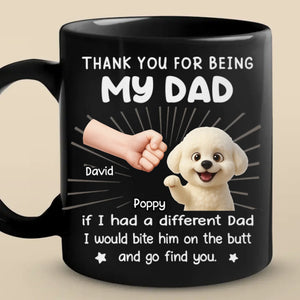 Custom Black Mug - Personalized Christmas Birthday Gifts For Dog Lovers, Dog Dad And Mom - World’s Best Treat Dispenser