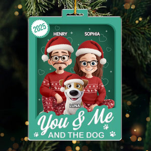 Custom Toy Box Acrylic Ornament - Personalized Anniversary Christmas Wedding Gifts For Husband And Wife, Dog Cat Lovers - Where Love Begins And Fur Never Ends