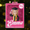 Custom Toy Box Acrylic Ornament - Personalized Christmas Graduation Gifts For Her - Cheers To New Chapters