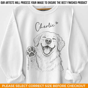 Custom Photo Unisex Sweatshirt, Hoodie With Design On Sleeve - Personalized Birthday Gifts For Dog Cat Lovers, Dog Dad And Mom, Cat Owners - Heart Full Of Dog Moments