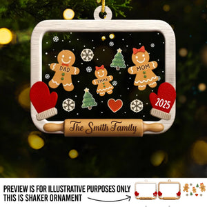 Custom 3 Layers Shaker Ornament - Personalized Christmas Birthday Gifts For Mom, Dad, Kids - Christmas Tastes Like Home