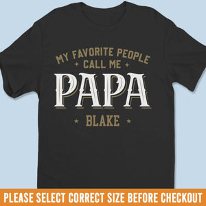 Custom Unisex T-shirt, Premium T-shirt, Hoodie - Personalized Birthday Gifts For Dad, Grandpa - My Greatest Role Forever