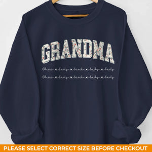 Custom Unisex Sweatshirt, Hoodie With Design On Sleeve - Personalized Birthday Gifts For Mom, Grandma - Loved In Every Season Of Life