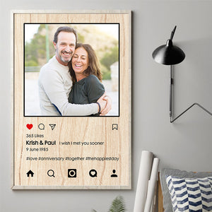 Instagram Style - Personalized Vertical Poster.