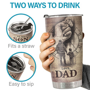 Tu m'as donné tellement de raisons d'être fier de l'homme que tu es devenu - Tumbler - À mon fils, cadeau pour fils, cadeau de papa pour fils, cadeau d'anniversaire pour fils