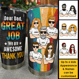 Excellent travail papa, nous sommes géniaux - Gobelet personnalisé - Cadeau pour papa