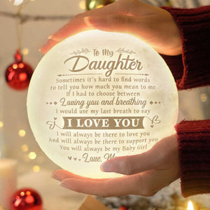 Lampe Lune - Cadeau pour ma fille, Cadeau pour ma fille, Cadeau maman pour ma fille, Cadeau d'anniversaire pour ma fille, Cadeau de Noël