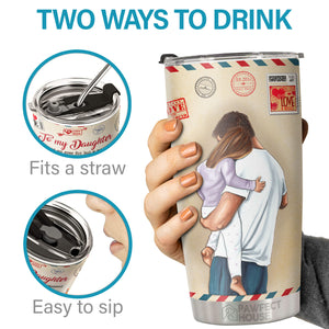 Tu m'as donné tant de raisons d'être fière de la femme que tu es devenue - Tumbler - À ma fille, Cadeau pour fille, Cadeau fille de papa, Cadeau d'anniversaire pour fille