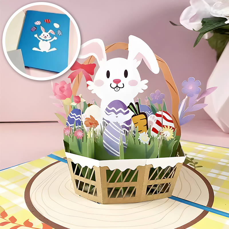 Carte pop-up de Pâques