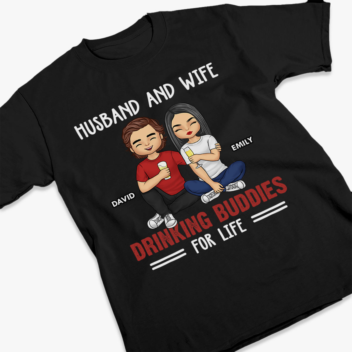 Tu es le seul que je veux ennuyer pour le reste de ma vie - T-shirt unisexe personnalisé, sweat à capuche, sweat-shirt - Cadeau pour mari et femme, anniversaire