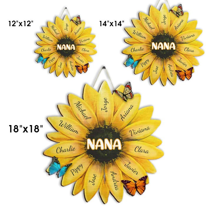 Best Mothers Day Gifts For Grandma - Mimi Nana Gifts, Grandma Gift Ideas, Gifts For Mom, Best Grandma Gifts, 50th 60th 70th 80th Grandma Birthday Gifts For Women - Sunflower Wood Sign
